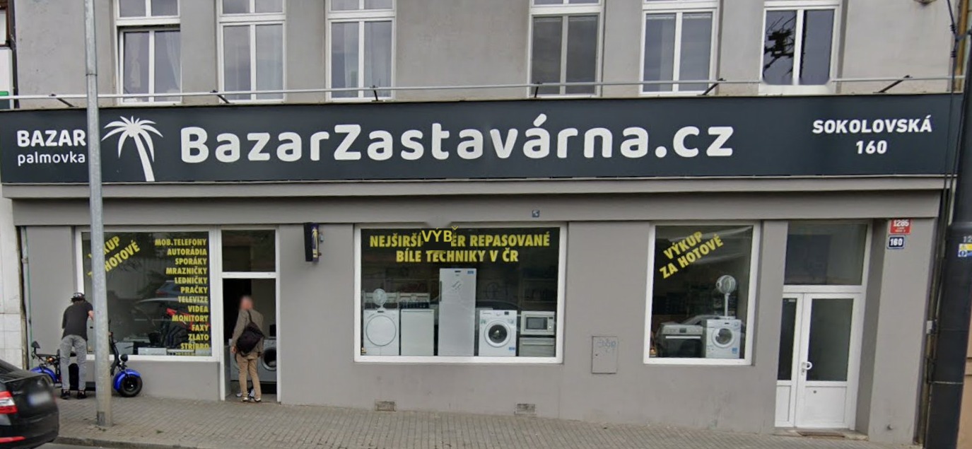 Prodejna BazarZastavarna.cz, Sokolovská 160